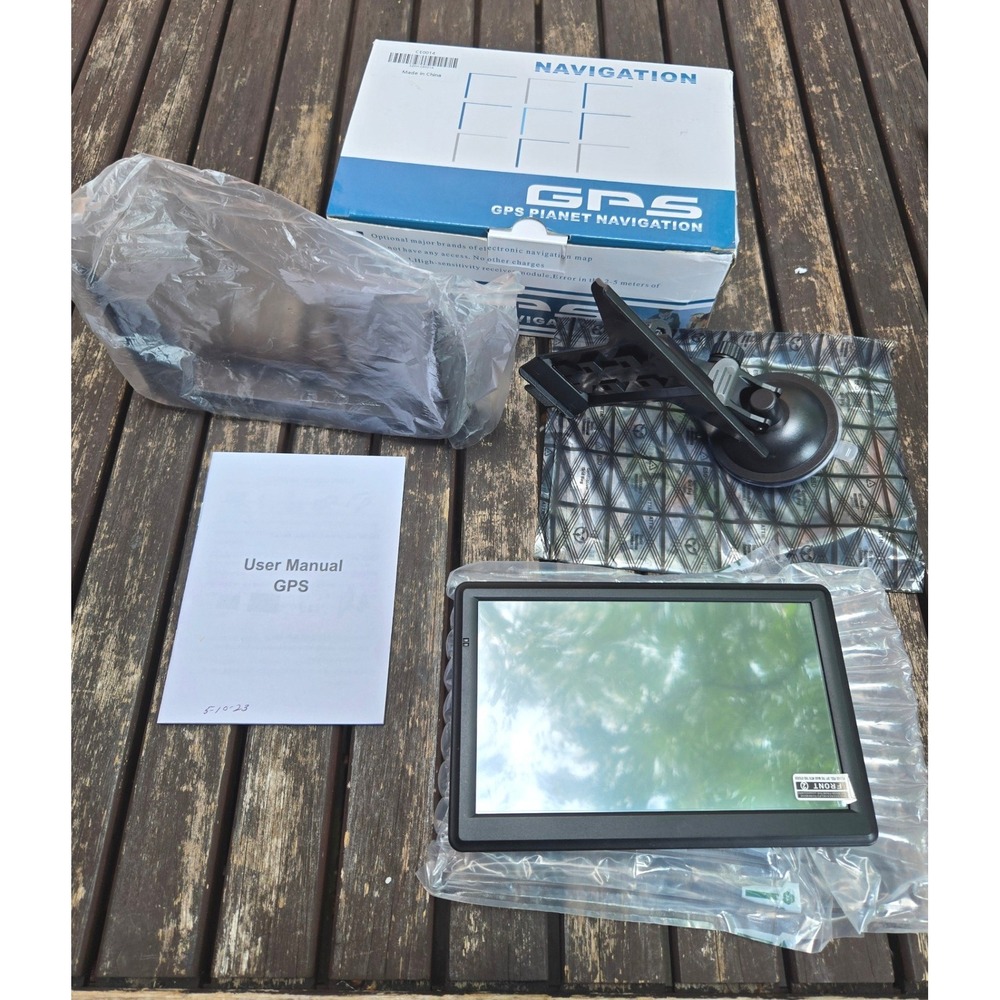 Vintage Unbranded Portable Car GPS Navigation System Touchscreen NIB
